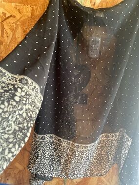Windsor Black Polka Dot Blouse with White Dots